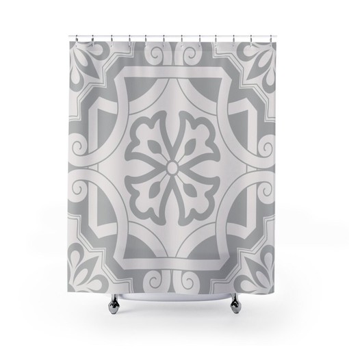Bold Contemporary Shower Curtain for Unique Bathroom