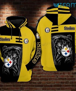 Bold Death Holding Logo - Steelers Sideline 3D All Over Print Hoodie with Striking Design