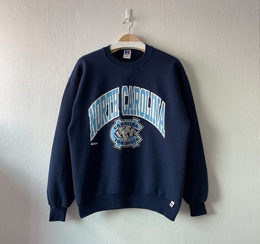 Bold Vintage 90s North Carolina Tar Heels Crewneck Sweatshirt, T-shirt, Hoodie