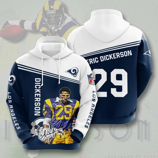 Bold and Fashionable All Over Print Sport Hoodie - Los Angeles Rams Fan