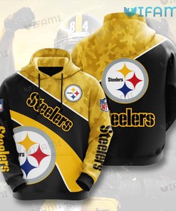 Boldly Bleed Black And Gold - Steelers Camo 3D All Over Print Hoodie with Distinctive Design