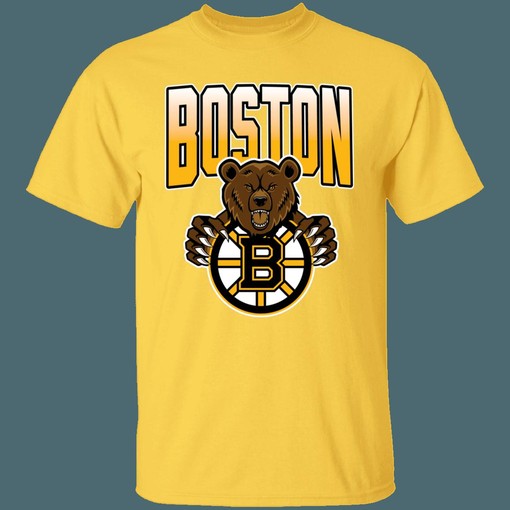 Boston Bruins BROWN BEAR 90's Retro NHL T-Shirt Sweatshirt Hoodie National Hockey League Shirt - Image 2
