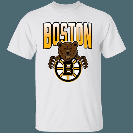 Boston Bruins BROWN BEAR 90's Retro NHL T-Shirt Sweatshirt Hoodie National Hockey League Shirt - Image 3