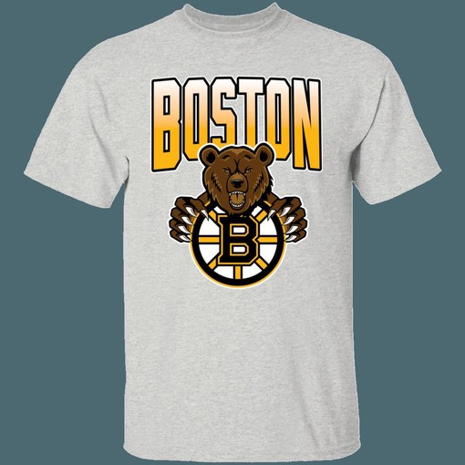 Boston Bruins BROWN BEAR 90's Retro NHL T-Shirt Sweatshirt Hoodie National Hockey League Shirt - Image 4