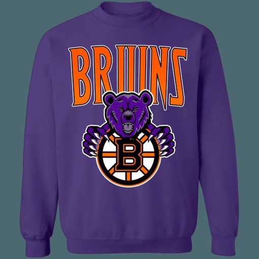 Boston Bruins HALLOWEEN Retro NHL Sweatshirt Hoodie TShirt for Hockey Lovers - Image 3