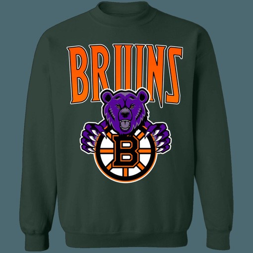 Boston Bruins HALLOWEEN Retro NHL Sweatshirt Hoodie TShirt for Hockey Lovers - Image 4