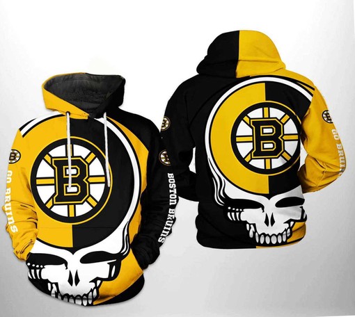 Boston Bruins NHL Grateful Dead 3D Hoodies Perfect for Fans