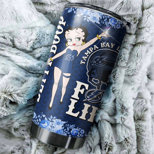 Boston Bruins NHL Tumbler featuring Betty Boop Design - Custom Drinkware for Fans