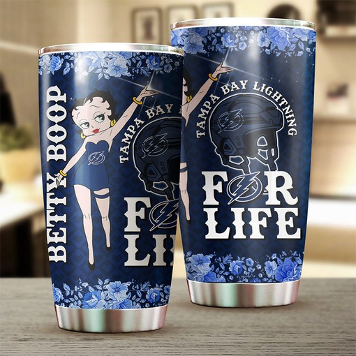 Boston Bruins NHL Tumbler featuring Betty Boop Design - Custom Drinkware for Fans - Image 2