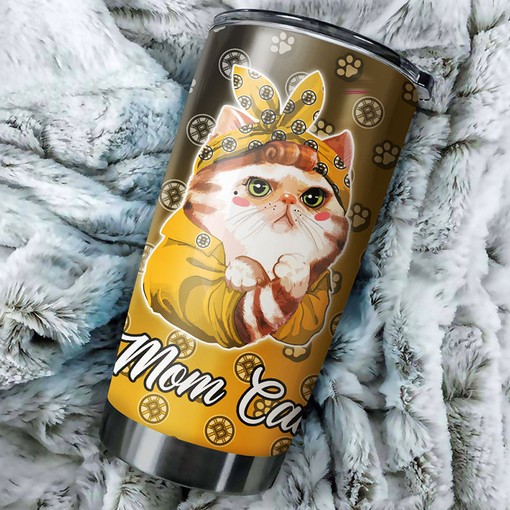 Boston Bruins NHL Tumbler for Mom - Personalized Drink Container for Fans