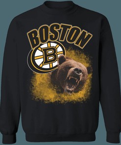 Boston Bruins Vintage NHL Sweatshirt Hoodie TShirt for Hockey Fans