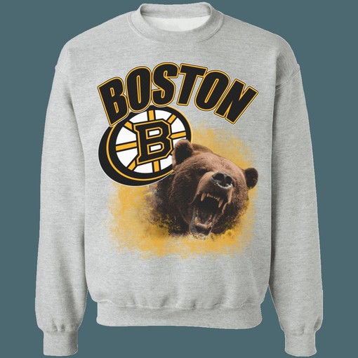 Boston Bruins Vintage NHL Sweatshirt Hoodie TShirt for Hockey Fans - Image 2