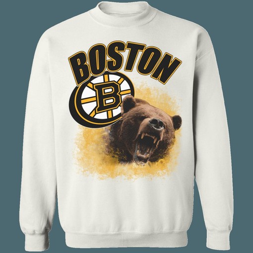 Boston Bruins Vintage NHL Sweatshirt Hoodie TShirt for Hockey Fans - Image 4