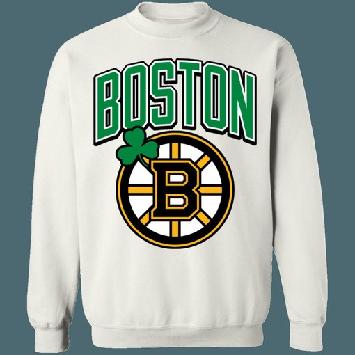 Boston Bruins X Celtics Retro NHL X NBA Vintage Sweatshirt Hoodie Shirt for Fans - Image 3