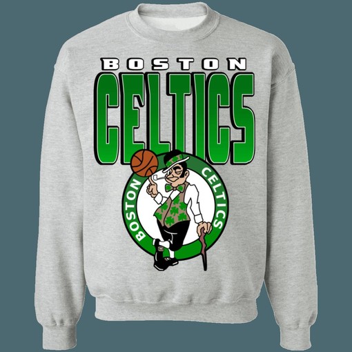 Boston Celtics GRADIENT Retro NBA Vintage Sweatshirt Hoodie Shirt for NBA Fans - Image 2