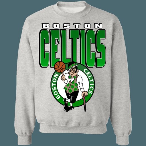 Boston Celtics GRADIENT Retro NBA Vintage Sweatshirt Hoodie Shirt for NBA Fans - Image 4