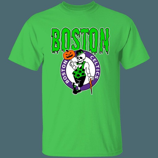 Boston Celtics HALLOWEEN Retro MLB T-Shirt Sweatshirt Hoodie Gifts for Baseball Fans - Image 4