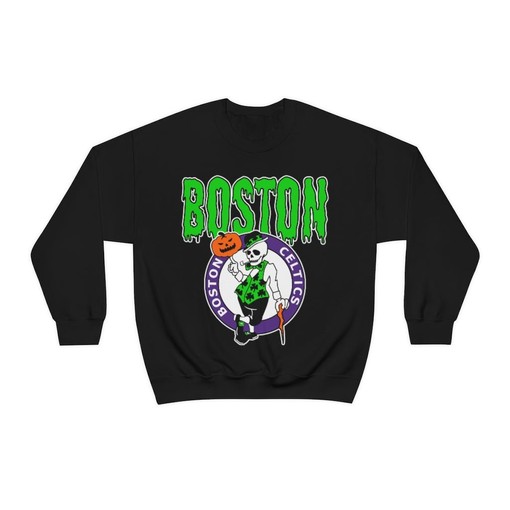 Boston Celtics HALLOWEEN Retro NBA Sweatshirt Hoodie Shirt for NBA Fans