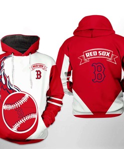 Boston Red Sox All Over Print MLB Classic 3D Hoodie - Vintage Look