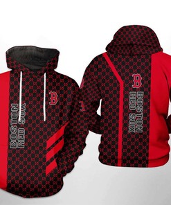 Boston Red Sox MLB 3D All Over Print Hoodie - Men's Custom