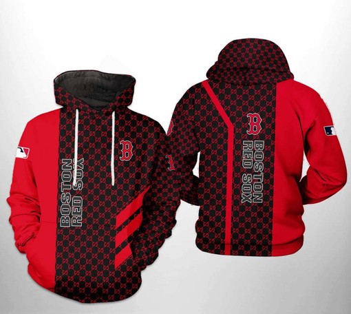 Boston Red Sox MLB 3D All Over Print Hoodie - Men's Custom