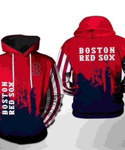 Boston Red Sox MLB All Over Print 3D Hoodie Zipper Hoodie - Fashionable