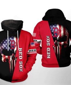 Boston Red Sox MLB Stylish All-Over Print Zip-Up Hoodie