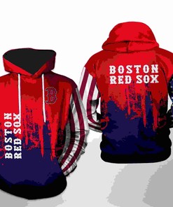 Boston Red Sox MLB Team US All Over Print 3D Hoodie - Patriotic Style