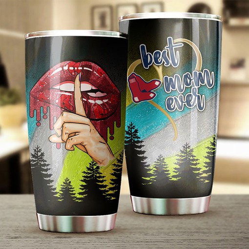 Boston Red Sox MLB Tumbler - Best Mom Ever Personalized Gift for Baseball-loving Moms and Red Sox Fans - Image 2
