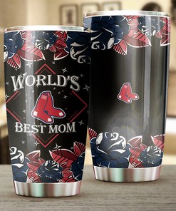 Boston Red Sox MLB Tumbler with Best Mom Ever and MLB Logo - Ideal Gift for Red Sox Moms