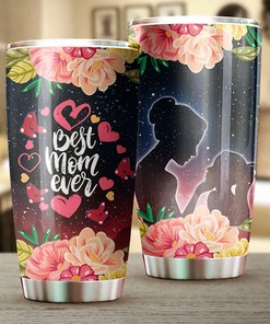 Boston Red Sox MLB Tumbler with Best Mom Ever and Personalized Touch - Personalized Tumbler for Red Sox Moms