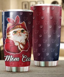 Boston Red Sox MLB Tumbler with Cat Moms and MLB Logo - Ideal Gift for Red Sox Cat Lovers