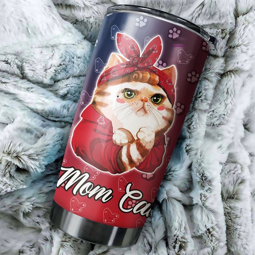 Boston Red Sox MLB Tumbler with Cat Moms and MLB Logo - Ideal Gift for Red Sox Cat Lovers - Image 2