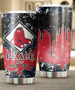 Boston Red Sox Message of Serenity Peace Love MLB Tumbler with a Message and MLB Design