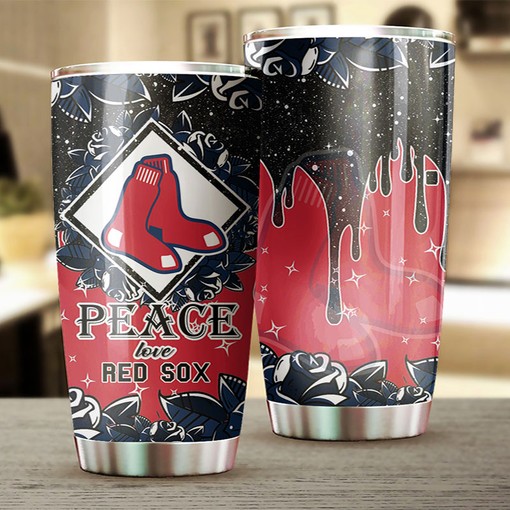 Boston Red Sox Message of Serenity Peace Love MLB Tumbler with a Message and MLB Design