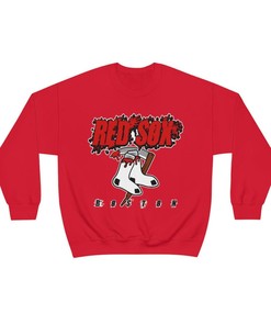 Boston Red Sox Retro MLB Crewneck Sweatshirt Hoodie Shirt for Baseball Fans - American University Shirt