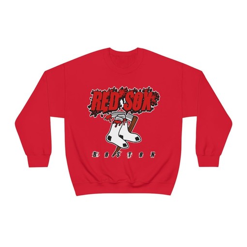 Boston Red Sox Retro MLB Crewneck Sweatshirt Hoodie Shirt for Baseball Fans - American University Shirt