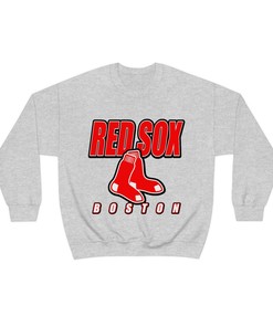 Boston Red Sox Vintage 90's MLB Crewneck Sweatshirt Hoodie - A Must-Have for Baseball Fans