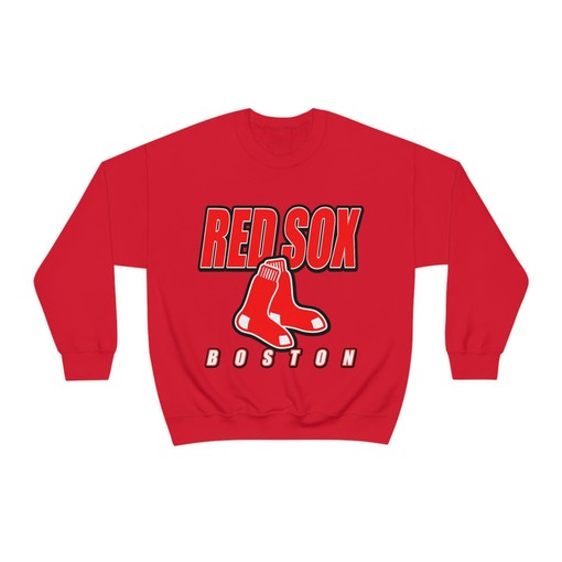 Boston Red Sox Vintage 90's MLB Crewneck Sweatshirt Hoodie - A Must-Have for Baseball Fans - Image 2