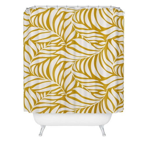 Botanical Nature Inspired Shower Curtain, Joyous Addition to Your Boho Bathroom Decor, Fabric Bath Curtain - Image 2
