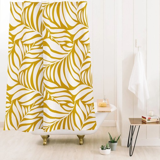 Botanical Nature Inspired Shower Curtain, Joyous Addition to Your Boho Bathroom Decor, Fabric Bath Curtain - Image 3