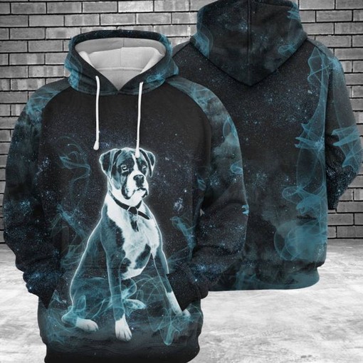 Boxer Galaxy Custom All Over Print Hoodie - For Boxer Lovers
