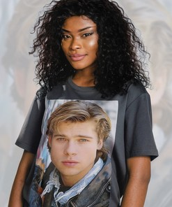 Brad Pitt 90s Vintage Homage Unisex T-shirt, Retro 90s Aesthetic Tees Shirt, Once Upon A Time Unisex T-Shirt