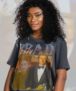 Brad Pitt 90s Vintage Homage Unisex T-shirt - Retro 90s Aesthetic Tees Shirt - Once Upon A Time Unisex T-Shirt