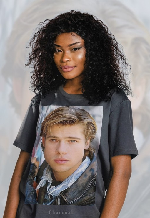 Brad Pitt 90s Vintage Homage Unisex T-shirt, Retro 90s Aesthetic Tees Shirt, Once Upon A Time Unisex T-Shirt