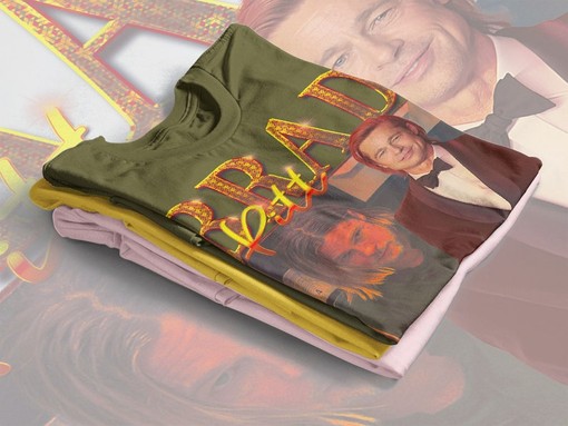 Brad Pitt 90s Vintage Tee, Once Upon A Time in Hollywood Tribute - Image 4