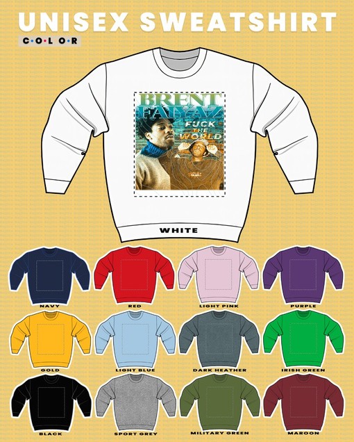 Brennt Faiyyaz Retro 90's Sweatshirt, Hip Hop Rap Tour Sweater - Funny Movie Shirts - Image 3