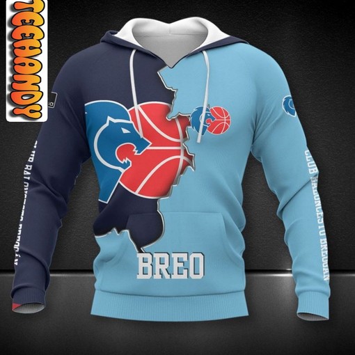 Breogan Rio All Over Print 3D Hoodie with Bold Team Logo