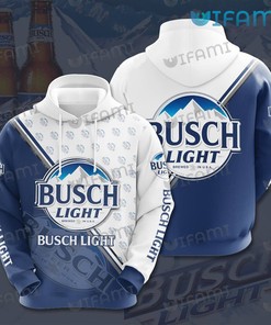 Brewed In USA All Over Print Zip Up Hoodie Men - Busch Light Gift