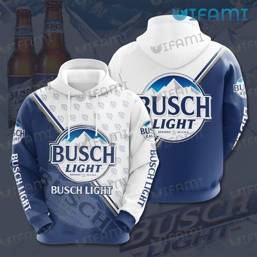 Brewed In USA All Over Print Zip Up Hoodie Men - Busch Light Gift